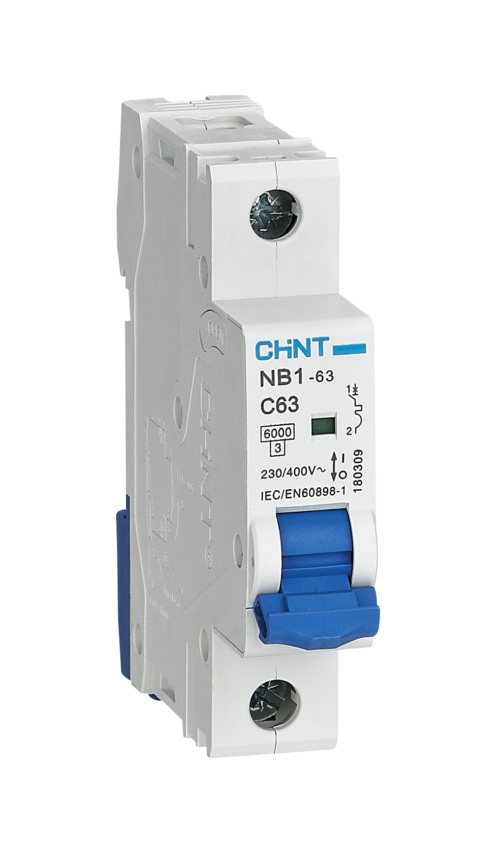 NB1-63 C63 1P-MCB کلید مینیاتوری تک پل ۱۶ آمپر CHINT - Image 1